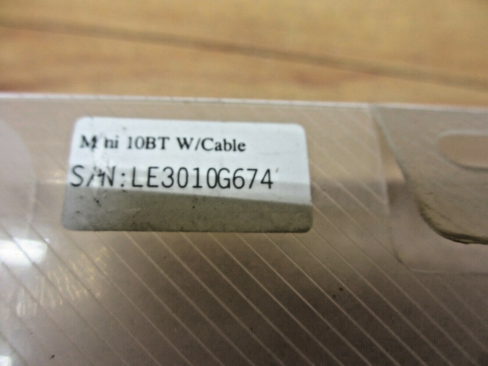 Black Box LE3010A *NEW* 10 Base-T Transceiver Mini 10BT w/ Cable