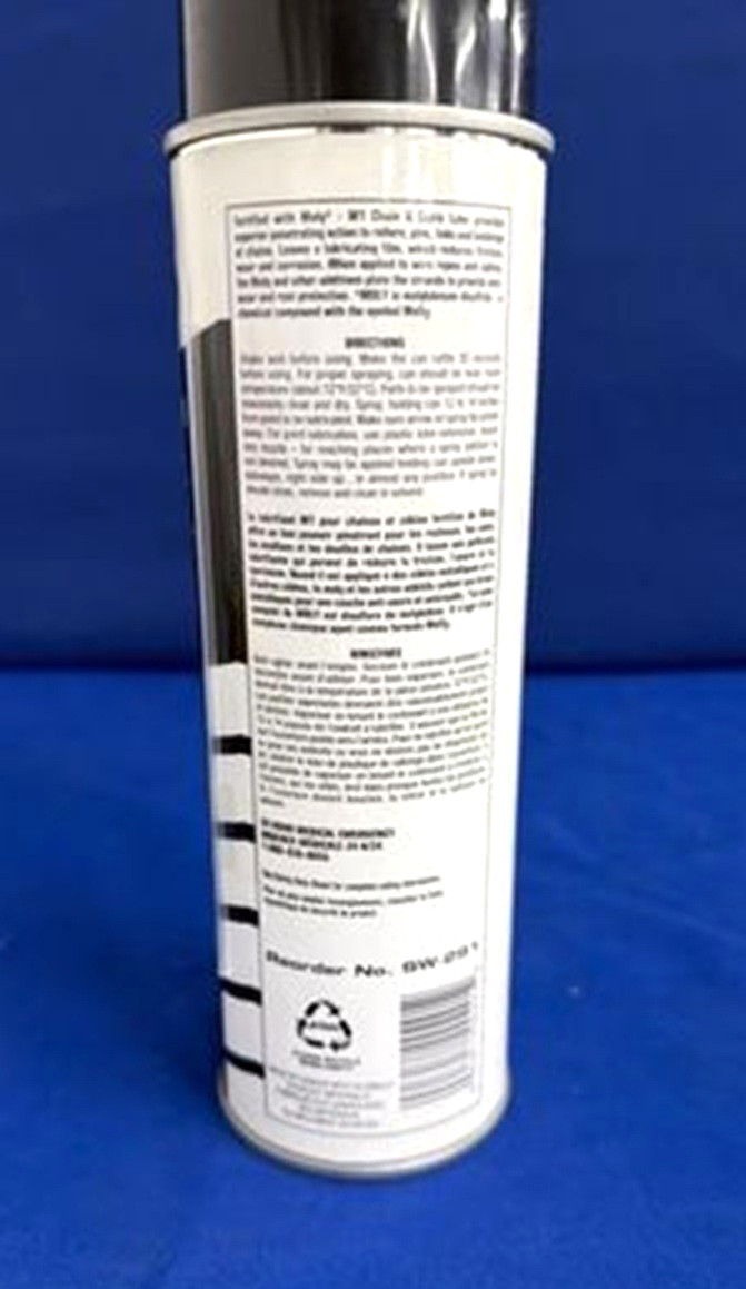 Sprayway SW291 M1 Moly Chain & Wire Cable Lubricant 15 oz Aerosol Can NEW