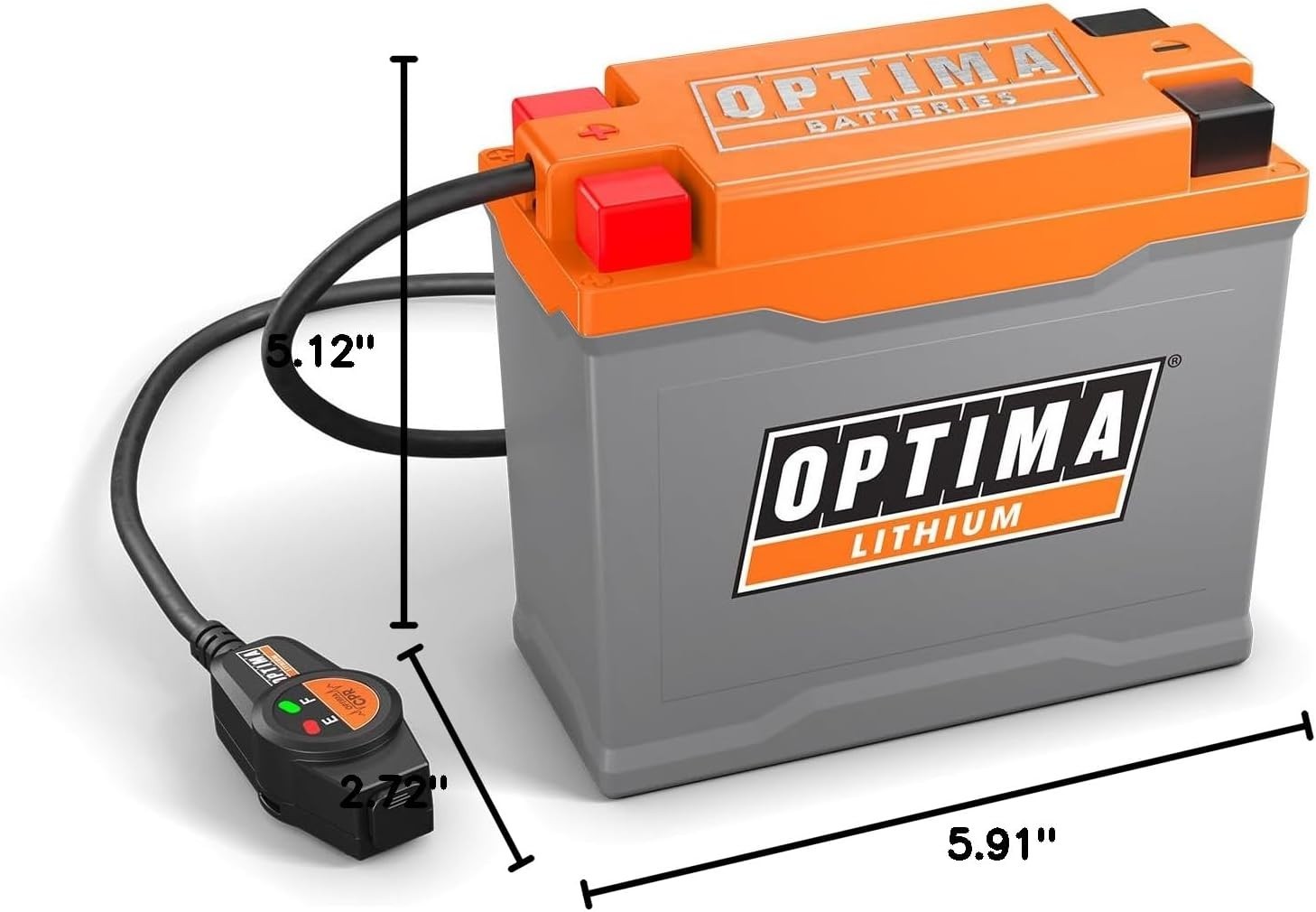 OPTIMA® QUAD14 ORANGETOP® Lithium – Built-in Engine Start Reserve with BMS and P