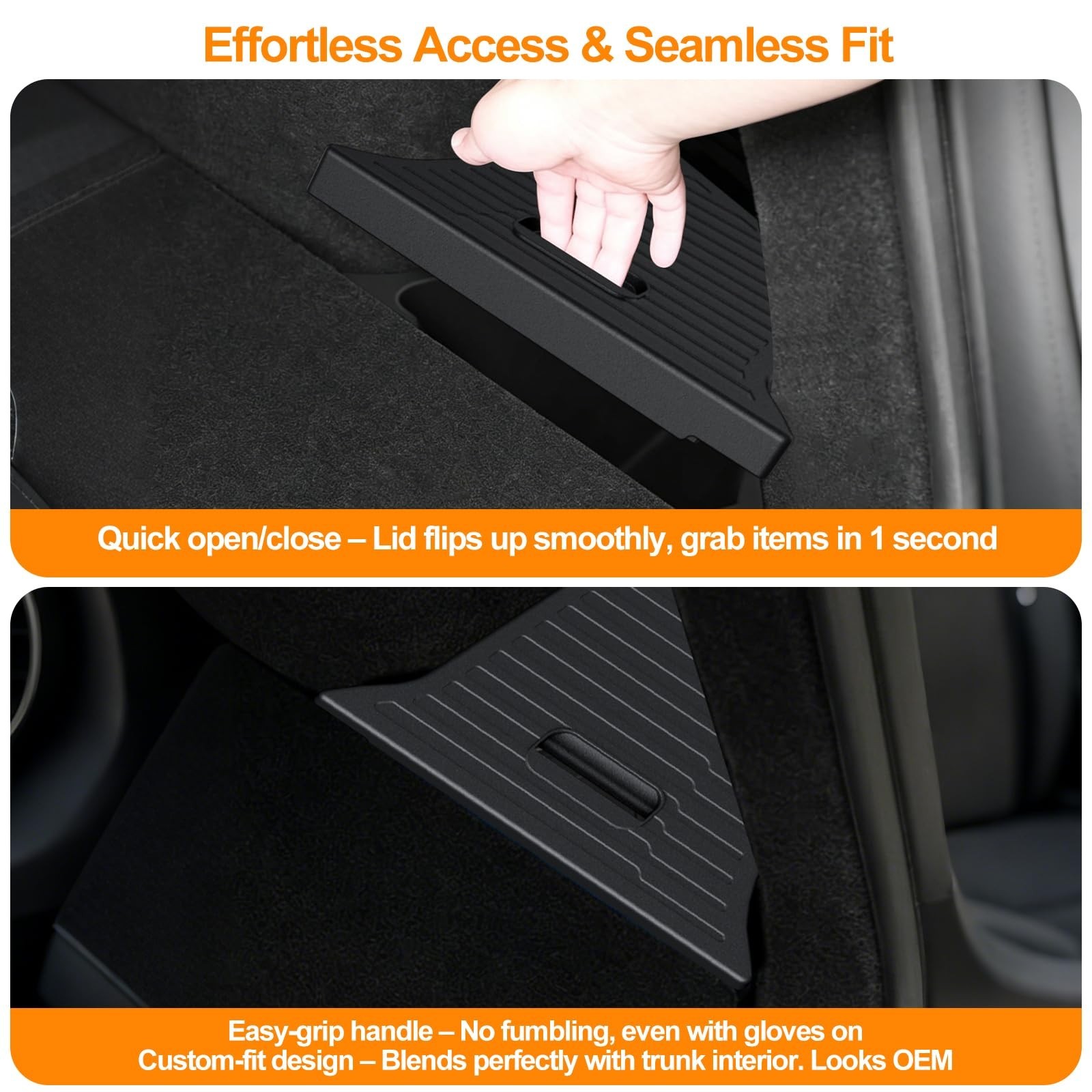 Trunk Storage Bins for 2025 2026 Tesla Model Y Juniper | 2PCS TPE Rear Cargo …