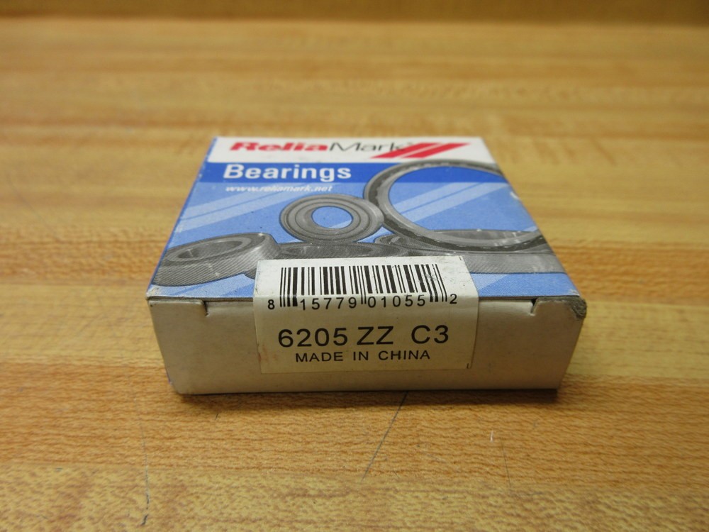 ReliaMark 6205 ZZ C3 Ball Bearing 6205Z