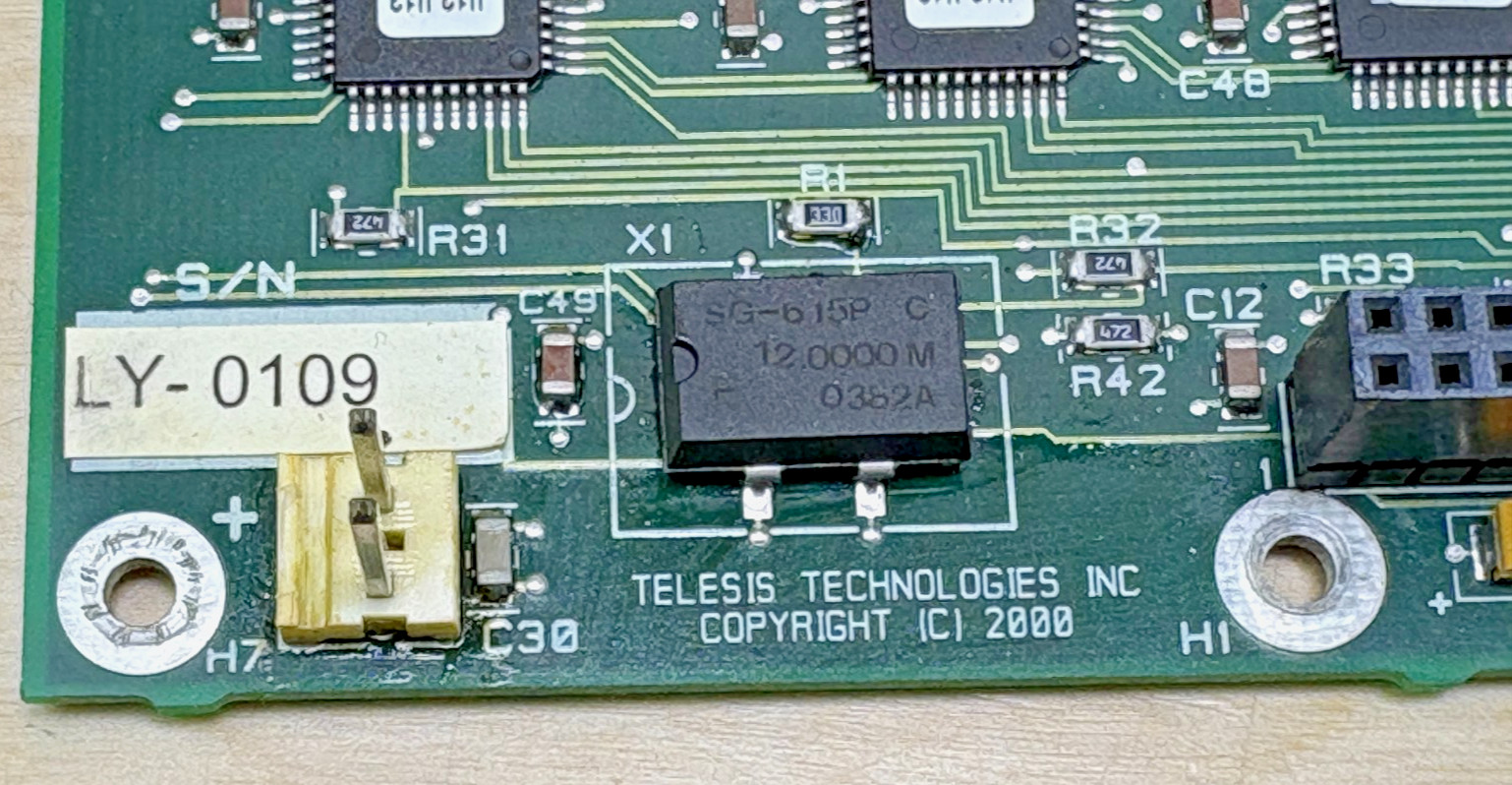 Telesis 28788-01 Rev B Communication Board for TMC420 Pinstamp Controller