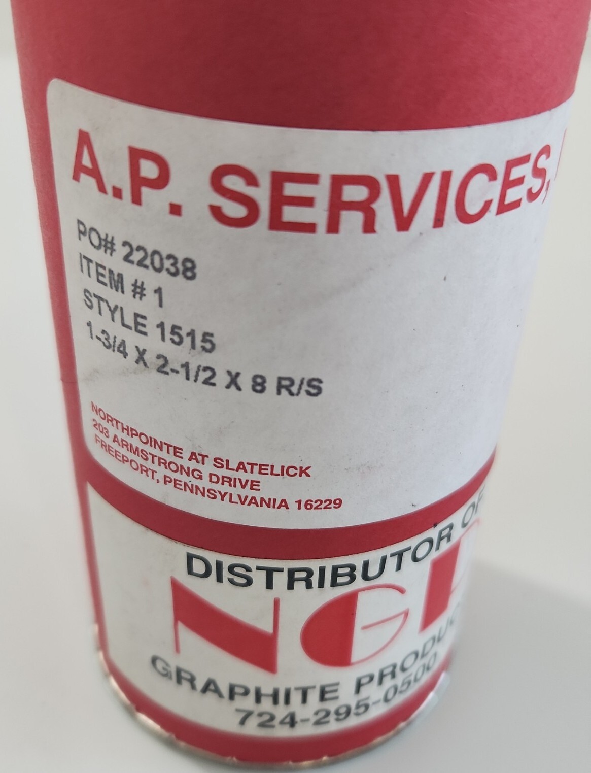 *SURPLUS* [2] A.P. Services Style 1515 Size 1-3/8×2-1/8×6 R/S 1-3/4×2-1/2×8 R/S