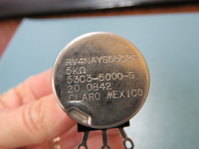 CLAROSTAT/Honeywell RV4NAYSD502A Qty of 5 per Lot 5k Ohm 1 Gang Linear Panel Mo