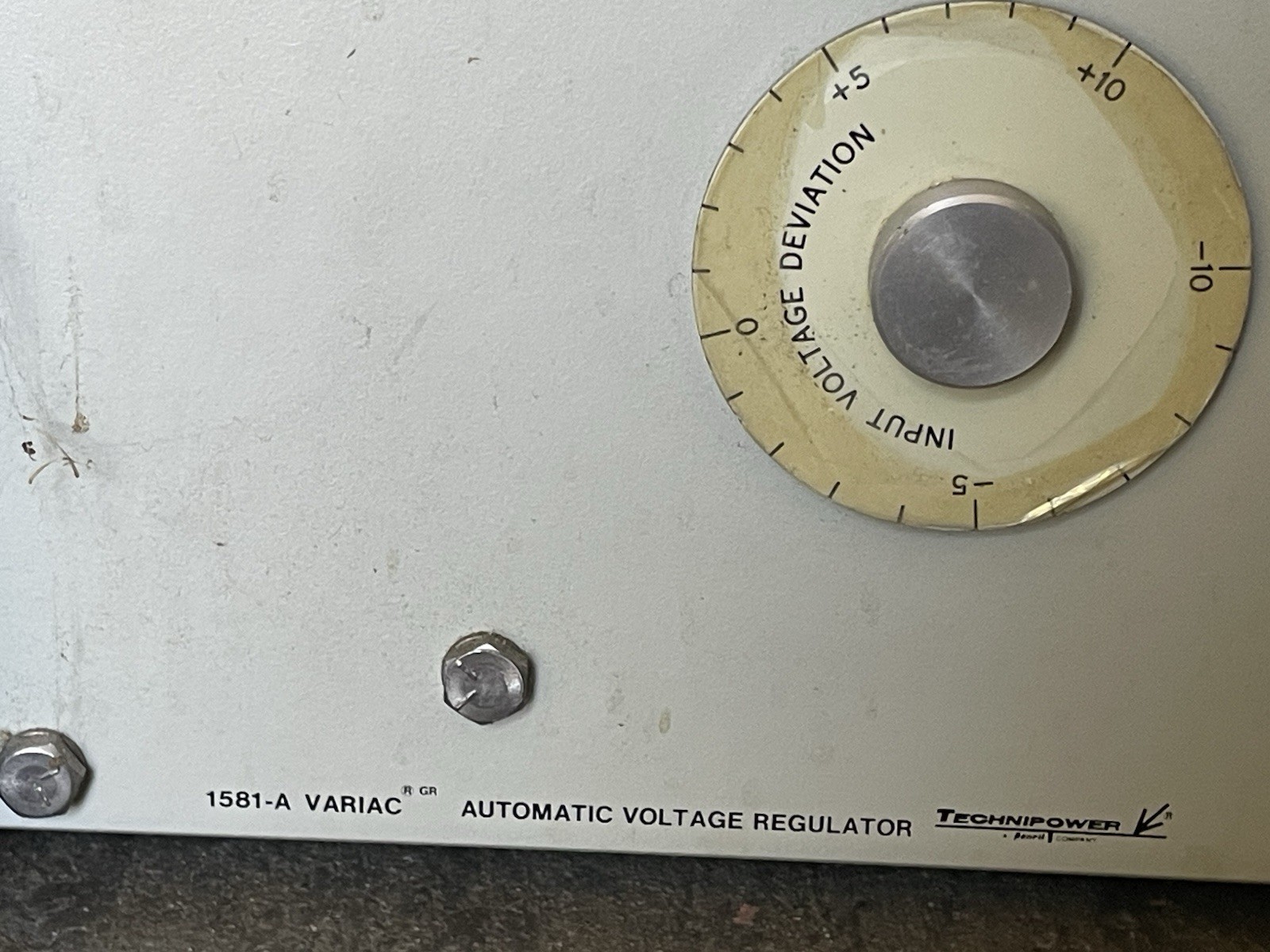 UNTESTED General Radio 1581A Variac Automatic Voltage Regulator