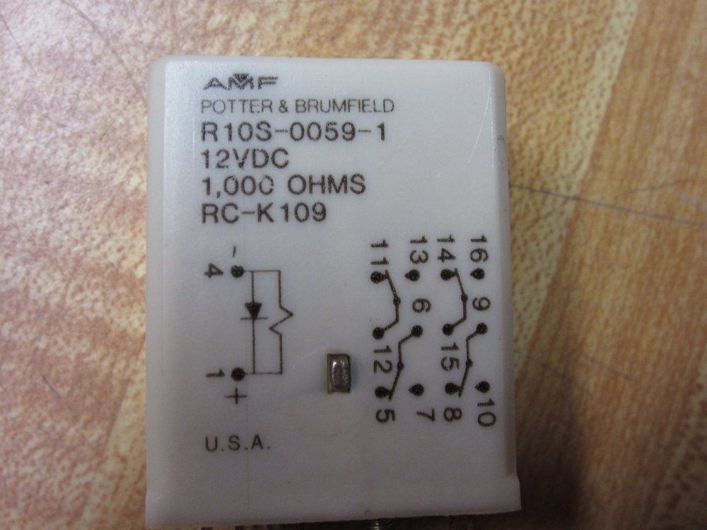Potter & Brumfield R10S-0059-1 Relay RC-K109