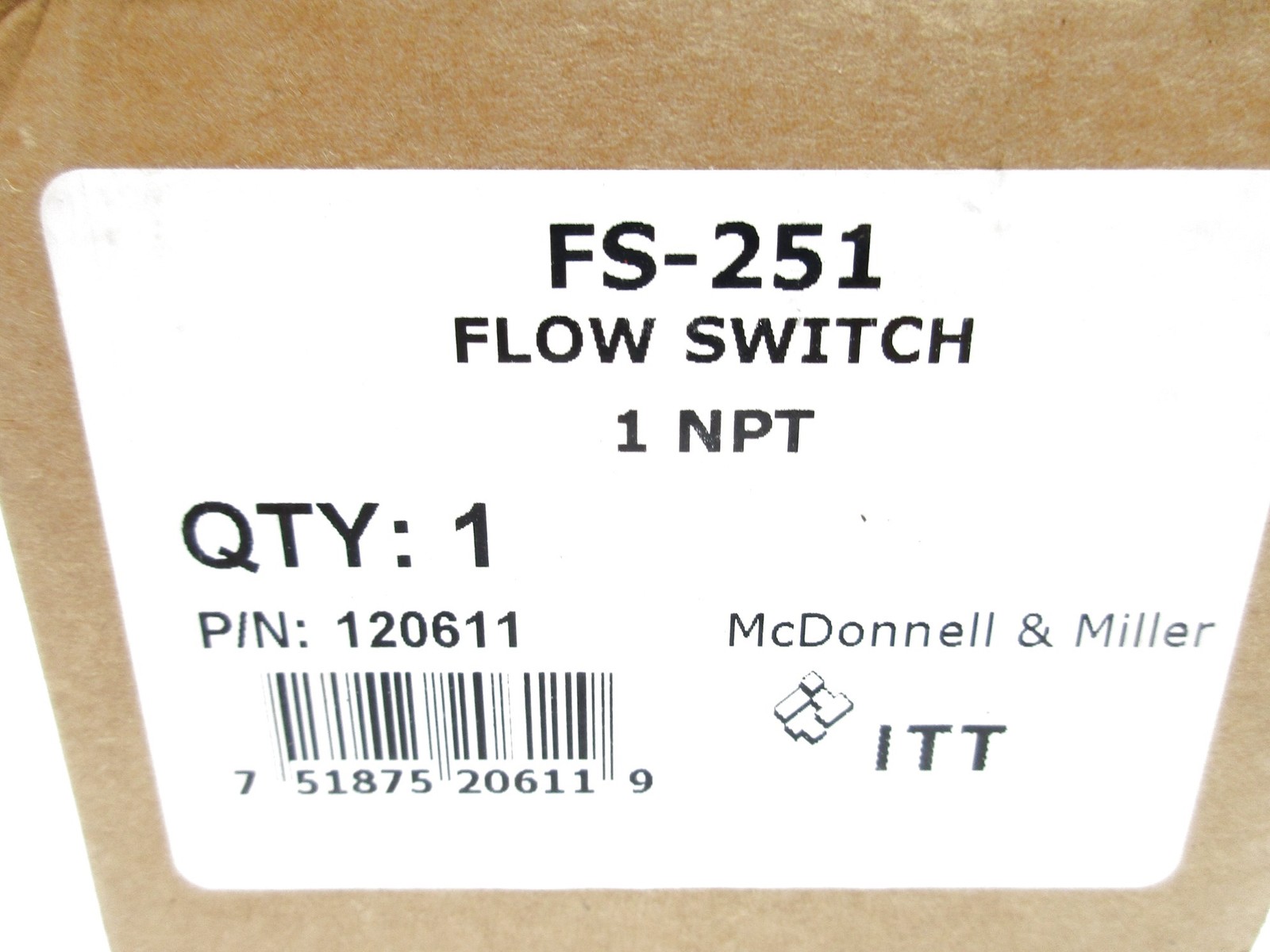 MCDONNELL & MILLER FS-251 115/230VAC 160PSI NSMP