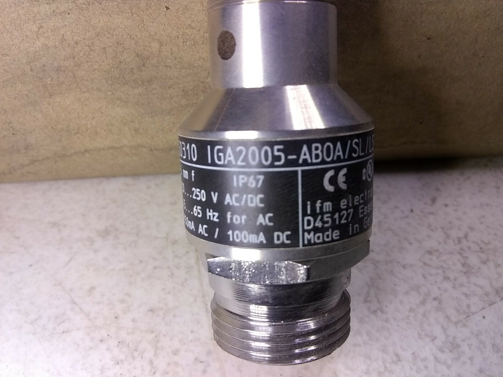 IFM Efector IGA2005-ABOA/SL/LS-300BL Sensor IG0310