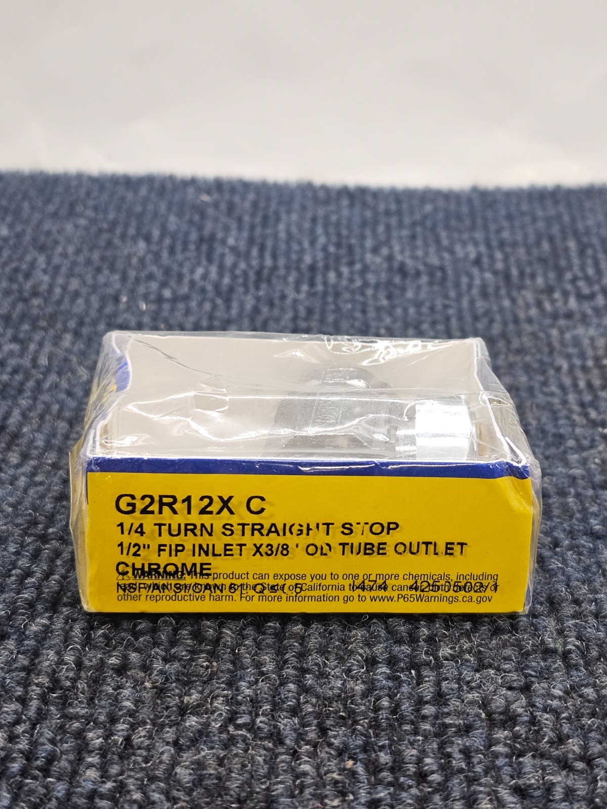 (QTY 8) BrassCraft G2R12X C 1/2″ x 3/8″ Outlet 1/4-turn Stop Straight Valve