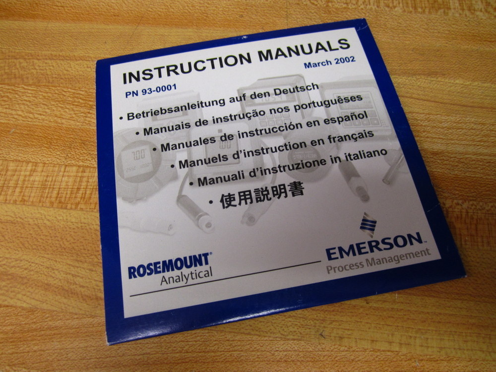 Emerson 93-0001 CD-Rom Instruction Manuals 930001