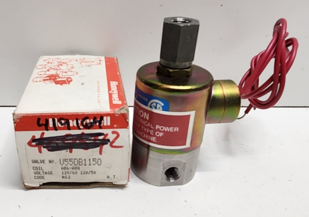 NEW IN BOX! HONEYWELL 120V 1/8″ SOLENOID VALVE V55DB1150