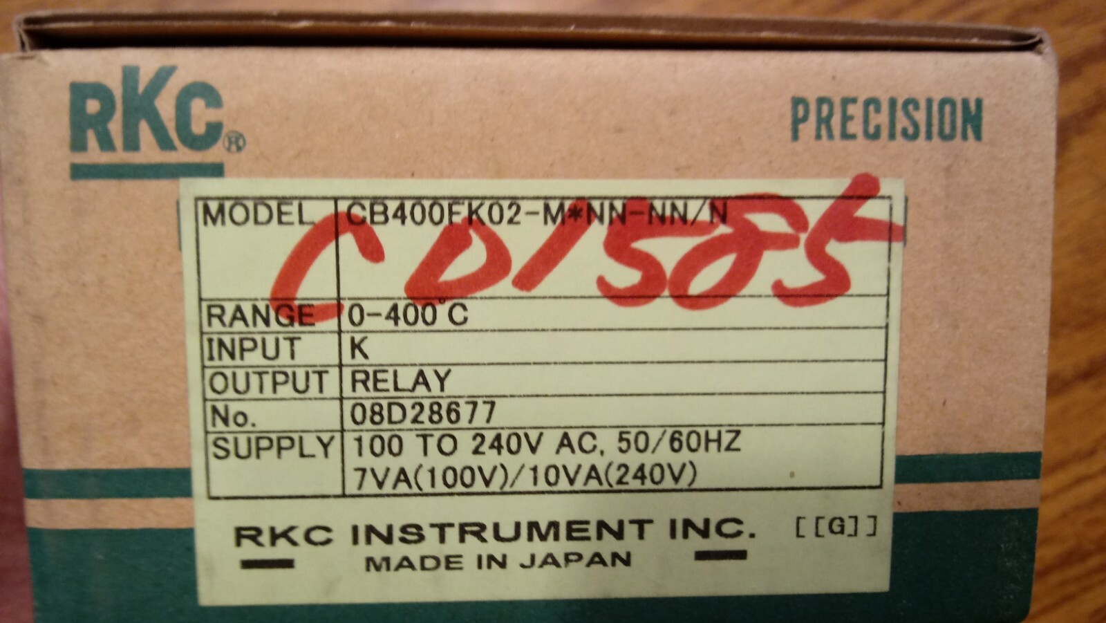 New RKC CB400 CB400FK02-M*NN-NN/N Temperature Controller