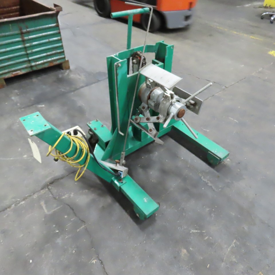 Nuconsteel Manual Lift Portable Steel Coil Winder Unwinder Decoiler (NO JACK)