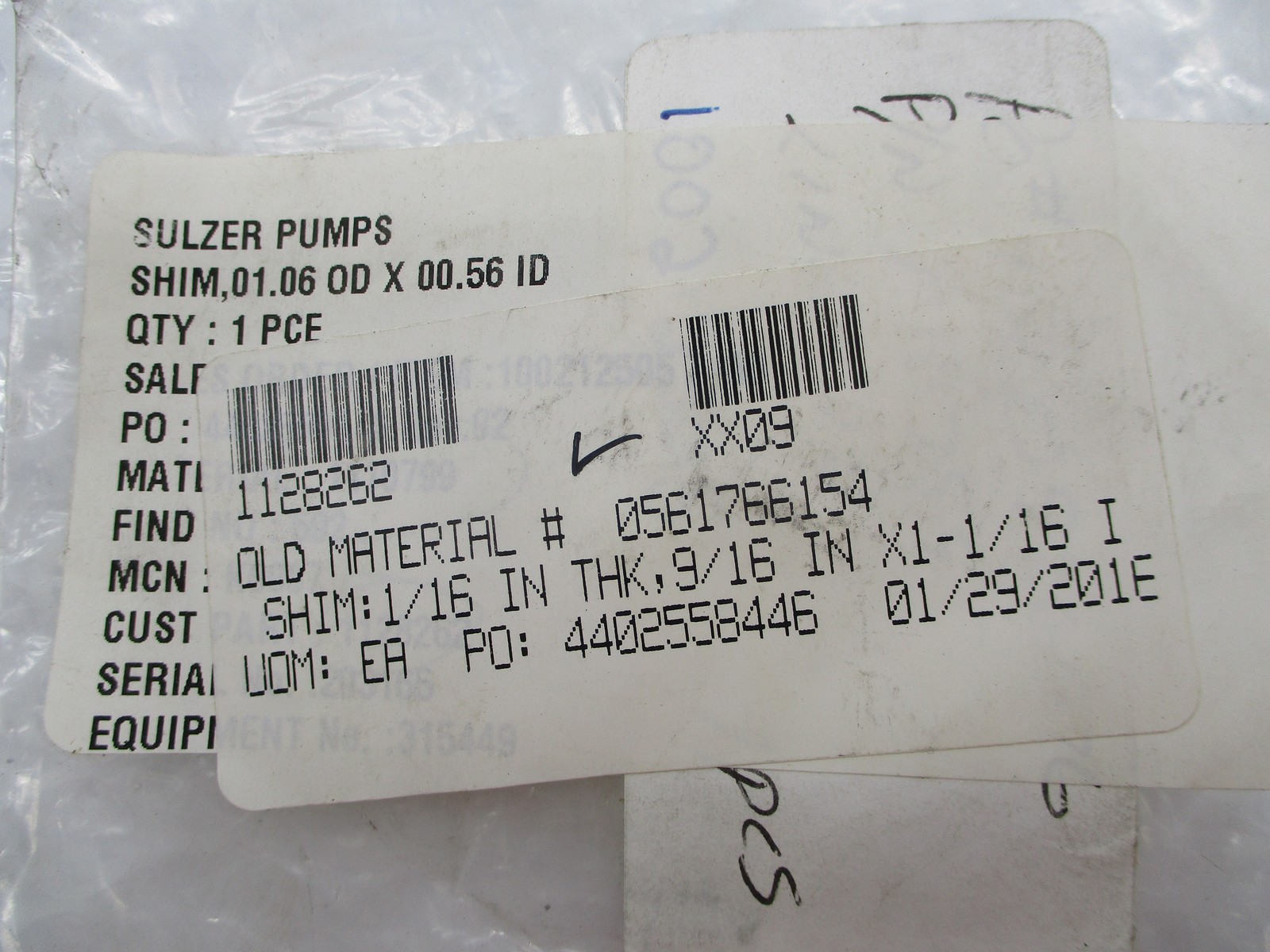 SULZER PUMPS 0561766154 WASHER NSNP