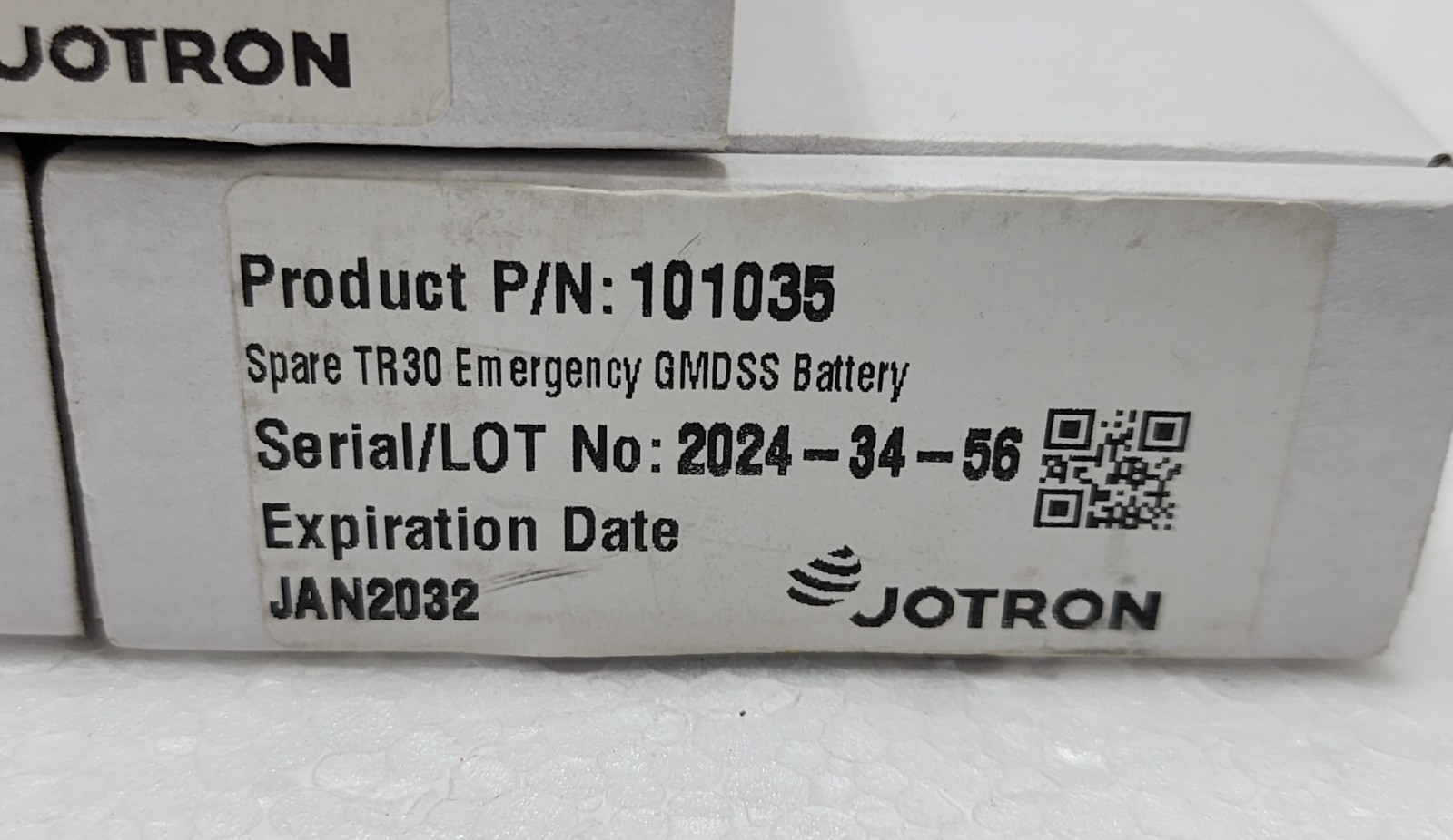 JOTRON 101035 Emergency Spare Battery for TR30 GMDSS Expiry: 2031