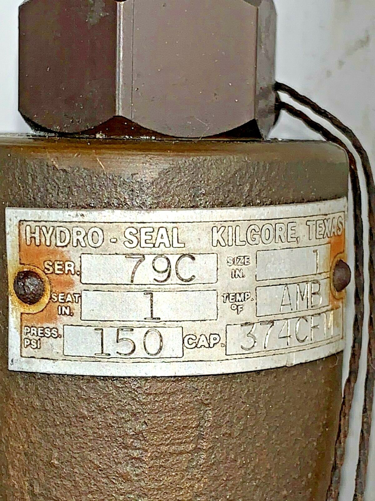 HYDRO-SEAL VALVE, SERIES 79C, 1″ MNPT, 1-3/4″ FNPT, 150 PSI, 374 CFM, 7-1/2″ OAL