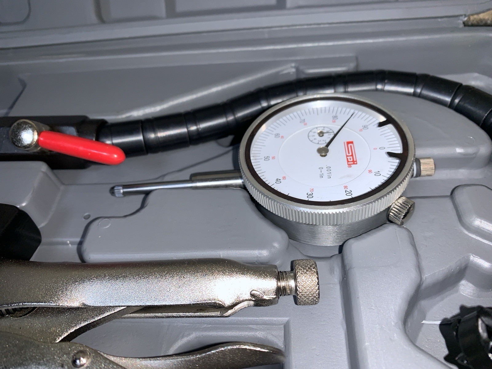 SPI 25-369-0 Brake/Rotor Gage Set w/ clamp, 0 to 1″ Range, 0.001″ Res