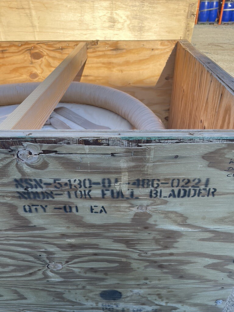 10k Gallon Fuel Storage Tank Collapsable US Desert Tan GTA-10KF/ RCF-10-K-F-OB