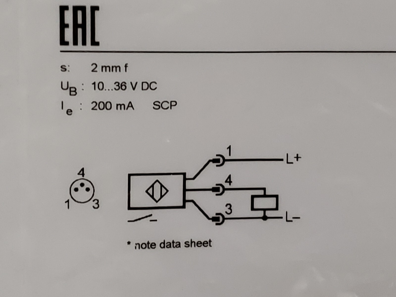 IFM ELECTRONIC IEB3002BBPKG/AS INDUCTIVE SENSOR (IE5287) NIB