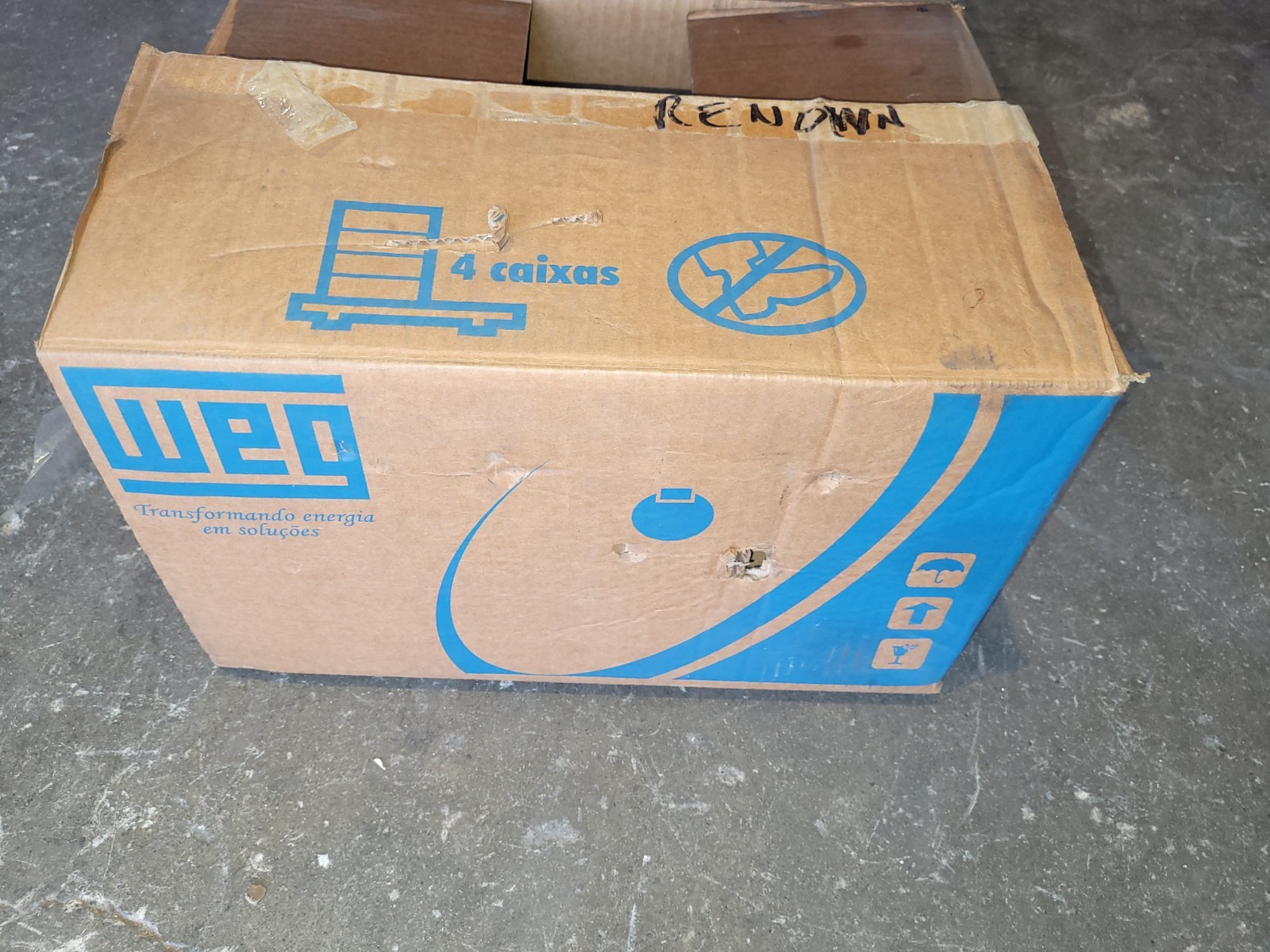 WEG Motor 10715921 1/2 HP04PB56C -575 V60Hz, Mounting B34R(D), 3 Phase