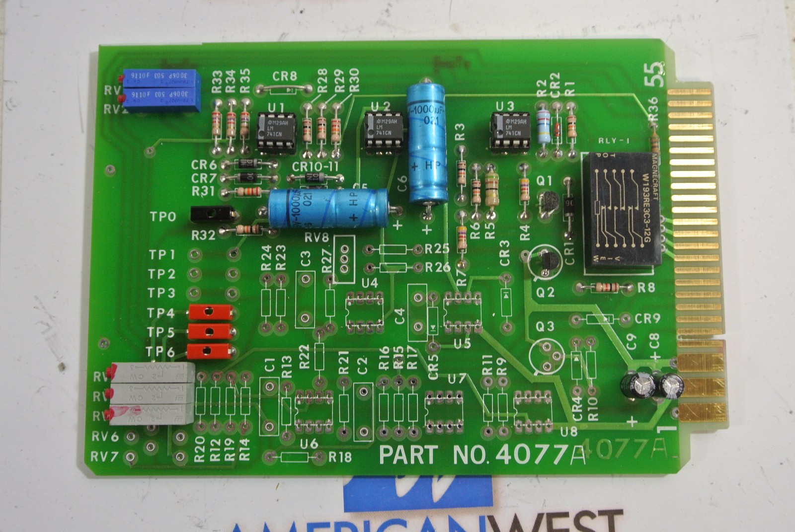 Struthers Dunn Magnecraft Printed Circuit Board 4077A