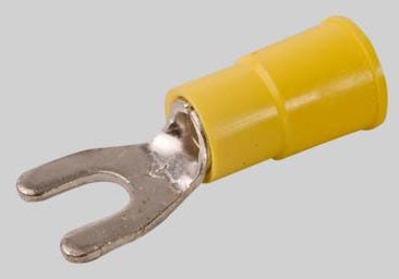DIVERSITECH 60254 Solderless Spade Terminal 12-10 AWG Copper Alloy #8 Stud