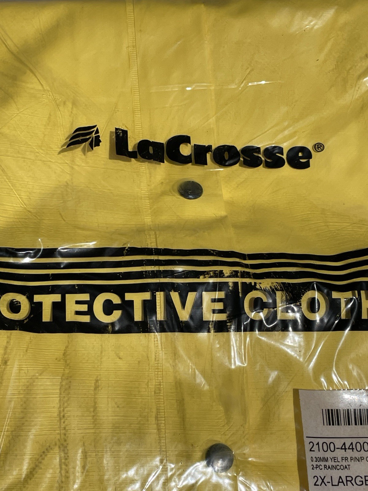 Lot of 3 LaCrosse 1 Rainfair FR Yellow Waterproof Raincoats 2XL Industrial NOS