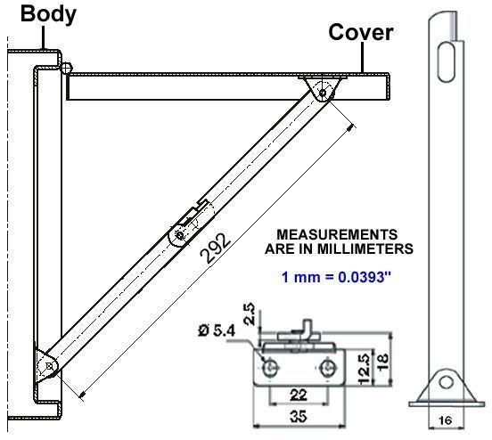 Industrial Door Stop / Holder (Cover Stay)