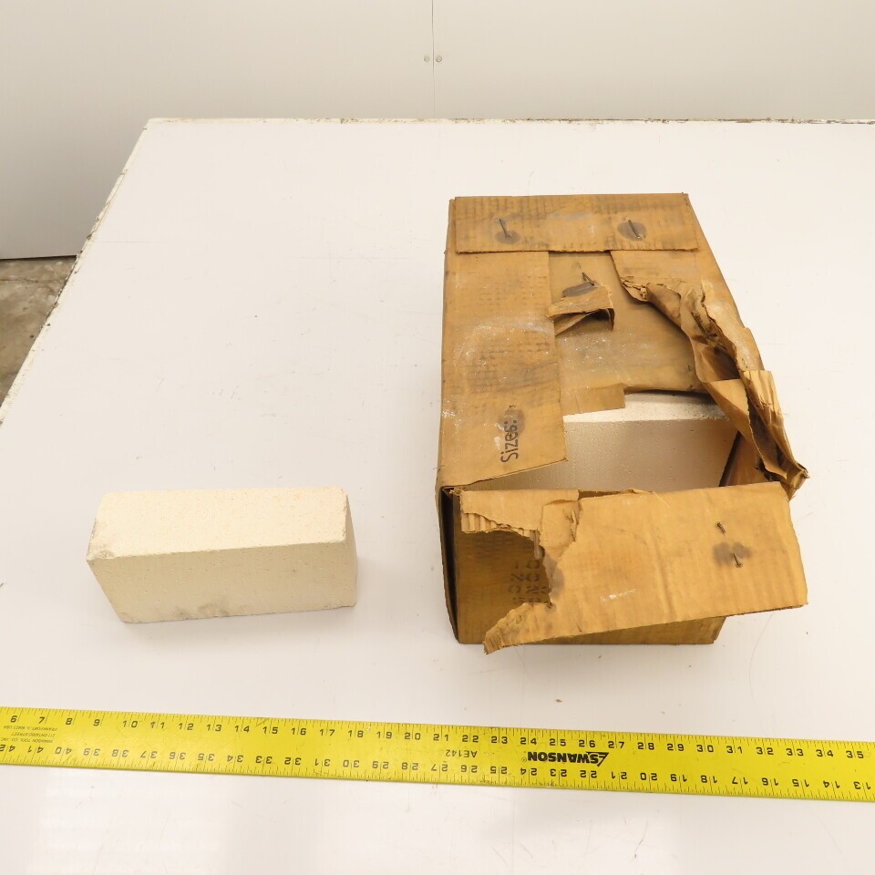 Morgan K-23 No. 2 Wedge Insulating Fire Brick 9″ x 4.5″ x 2.5″ Box Of 10