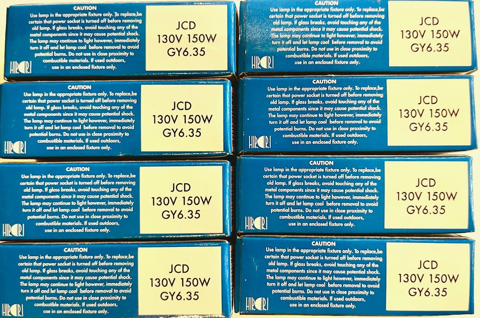 JCD 130V 150W GY6.35 HALOGEN LAMP – FREE SHIPPING