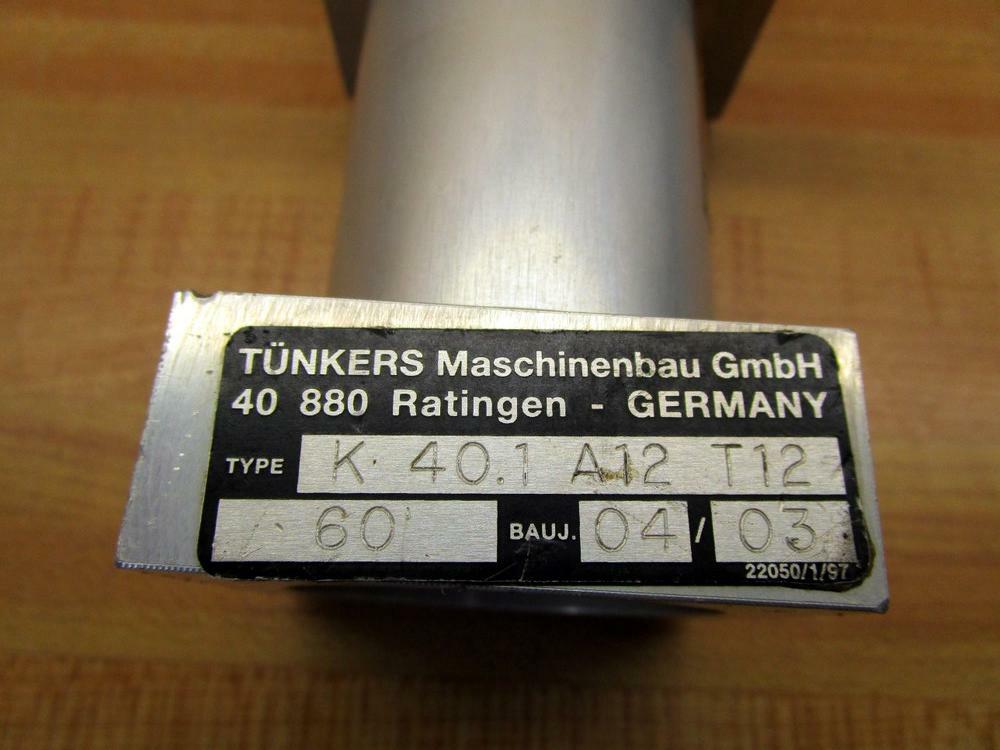 Tunkers K 40.1 A12 T12 Pneumatic Clamp K401A12T12