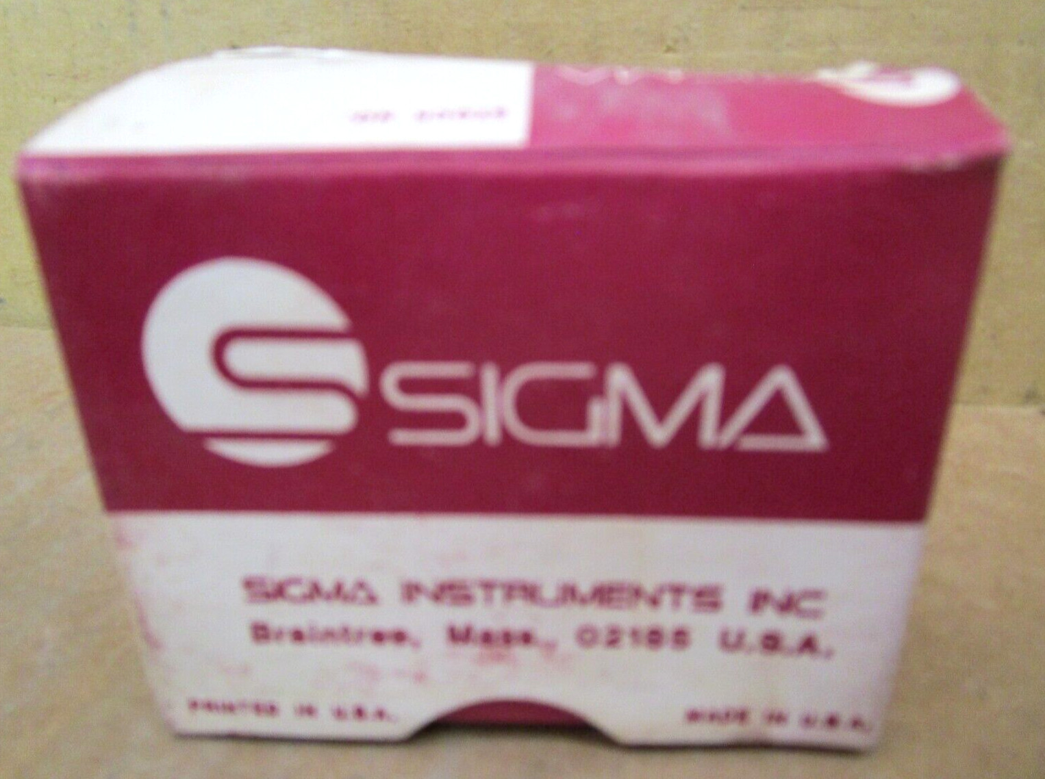 Sigma 221A-1-12D 4 Amp Hybrid Relay 51036LR