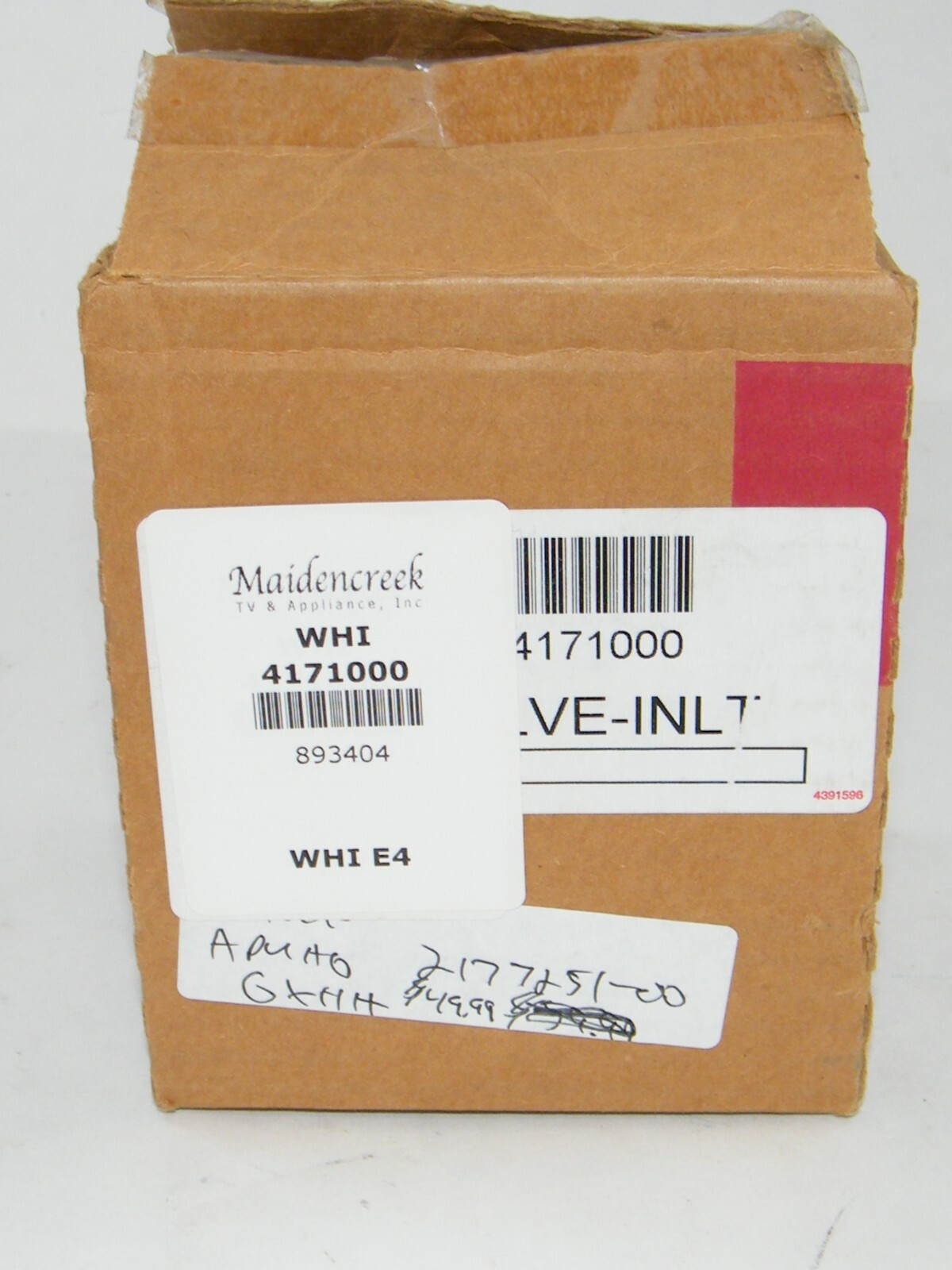 WHIRLPOOL 4171000 WATER VALVE NEW