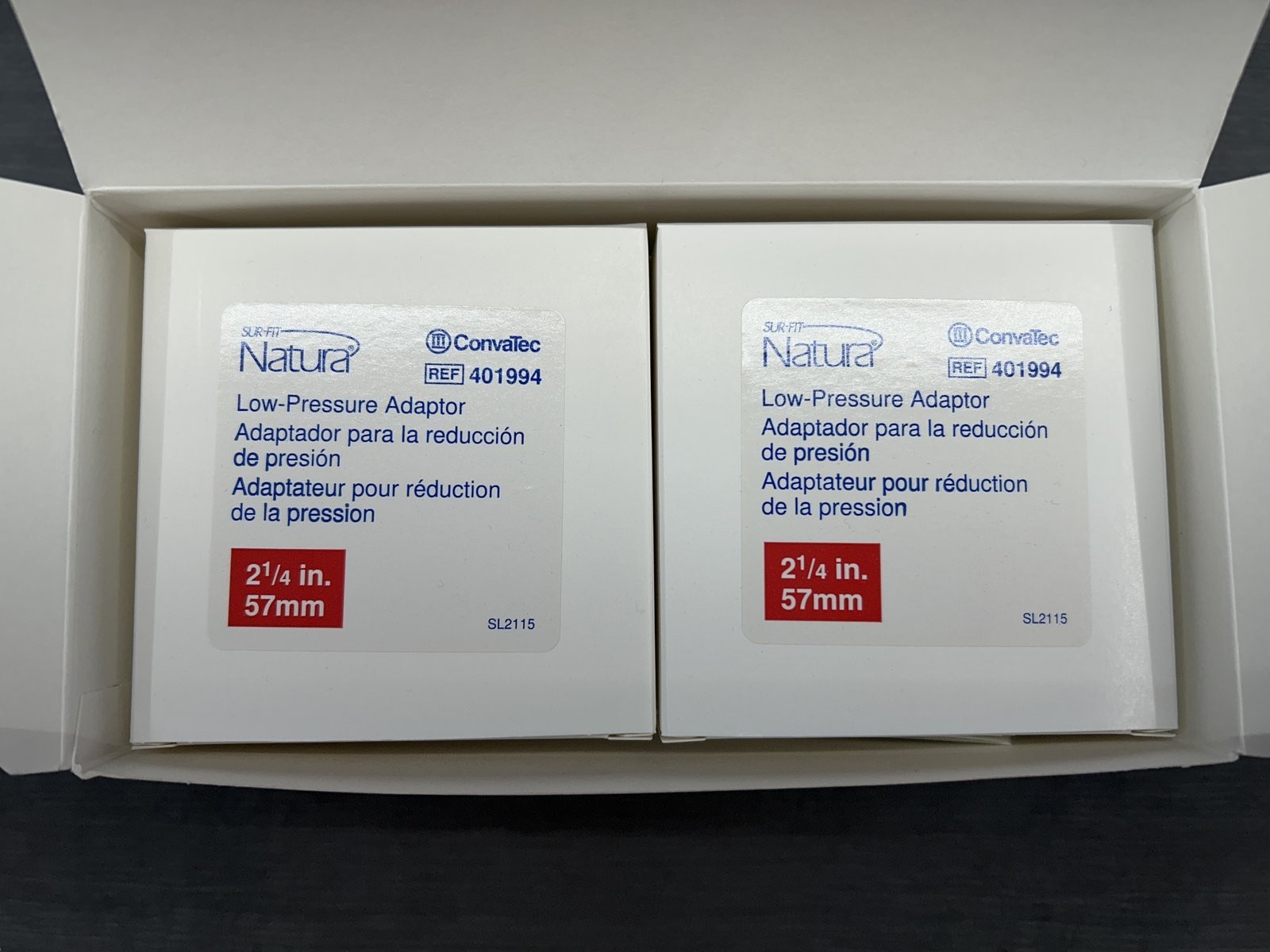 BRAND NEW CONVATEC NATURA SUR-FIT LOW PRESSURE ADAPTOR #401994. 10 units x box**