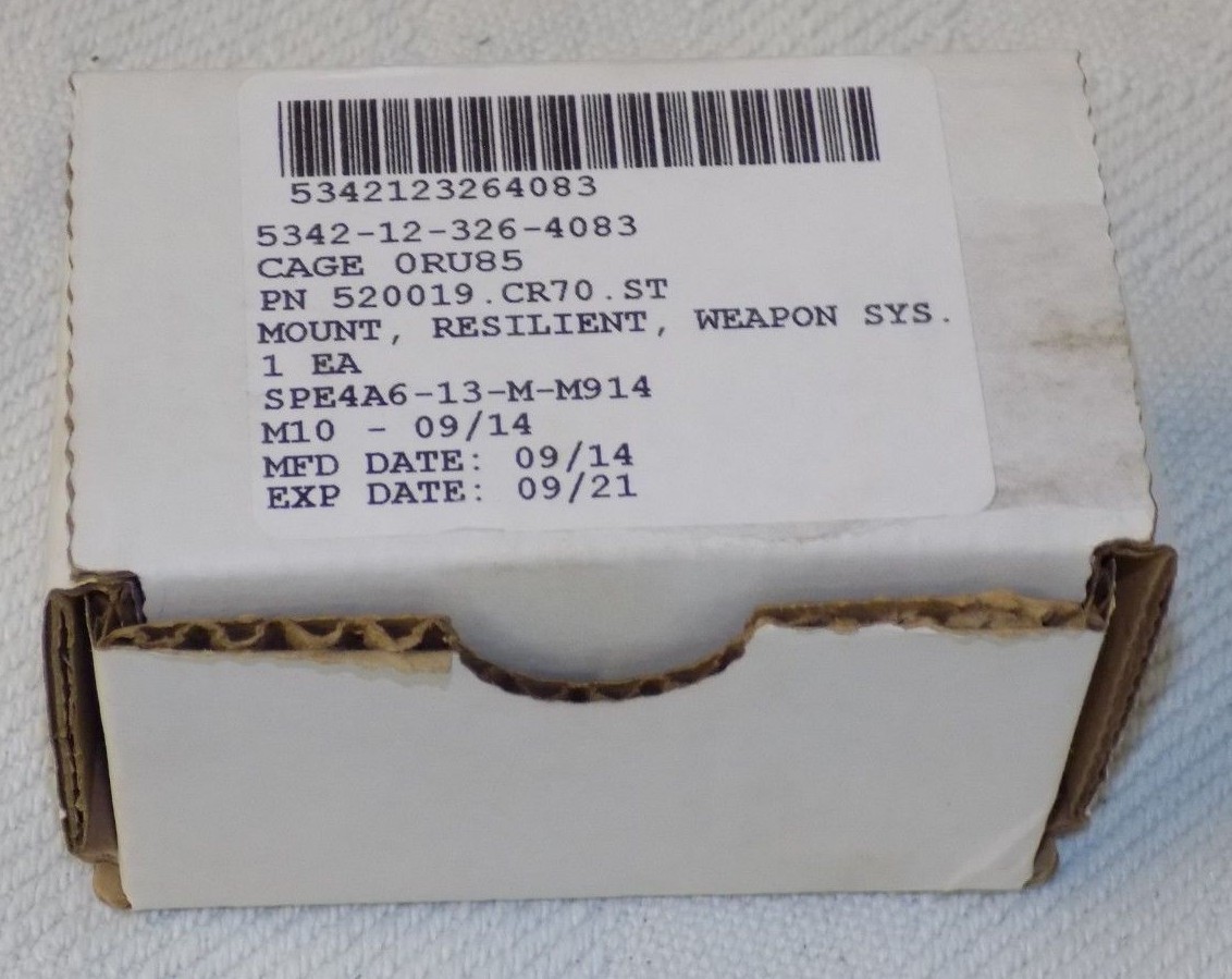 NEW QTY 4 Shock Absorber 8mm X 1.25 Thread Resilient Mount 1 1/4″ W x 1″ H,
