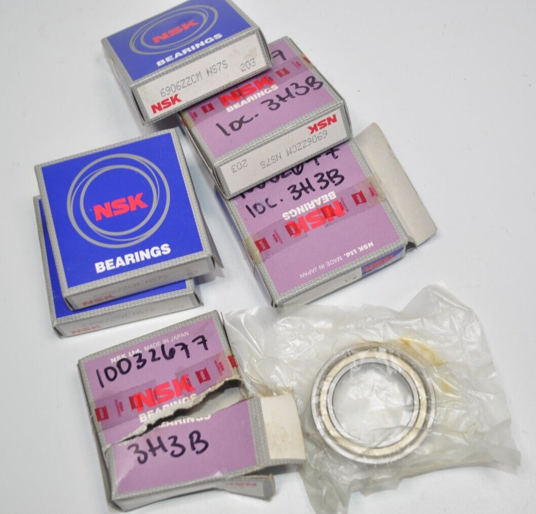 Lot of 6 NEW NSK 6906ZZCM NS7S Shielded Deep Groove Bearings