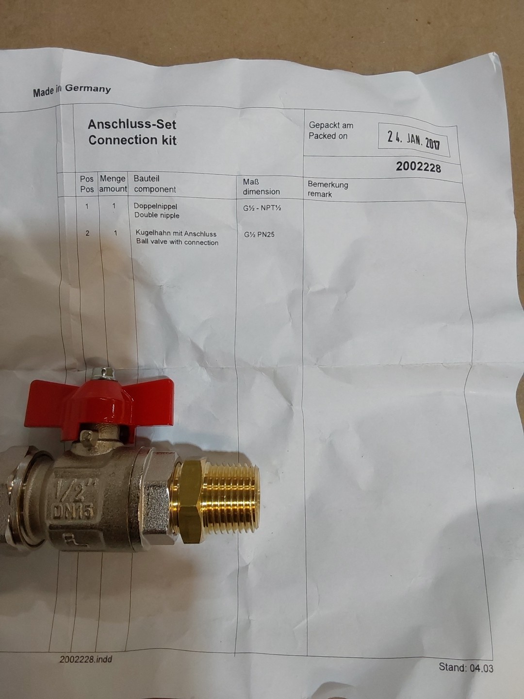BEKO TECHNOLOGIES XZ-KA21-003 / XZKA21003 1/2″DN15