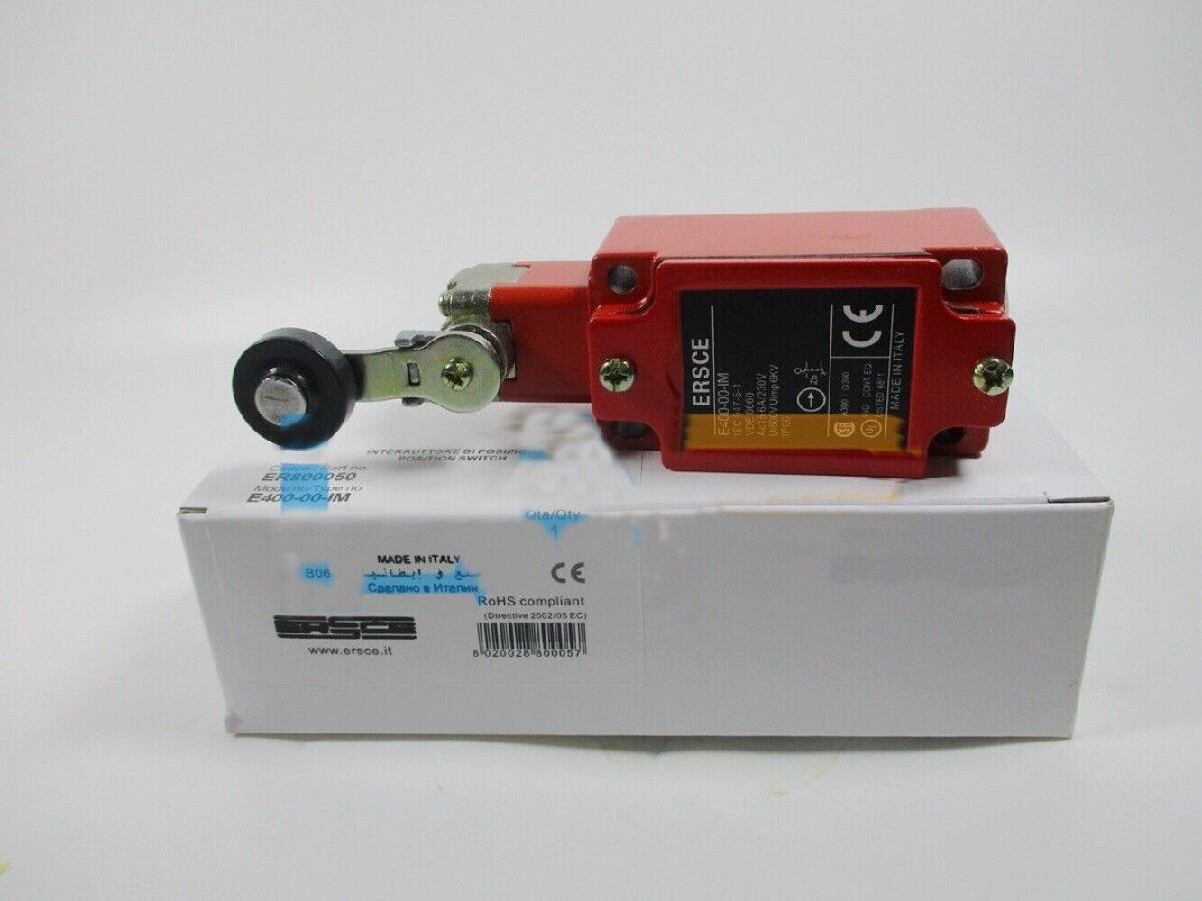 1Pcs New ERSCE E400-00-IM Pull rope limit switch