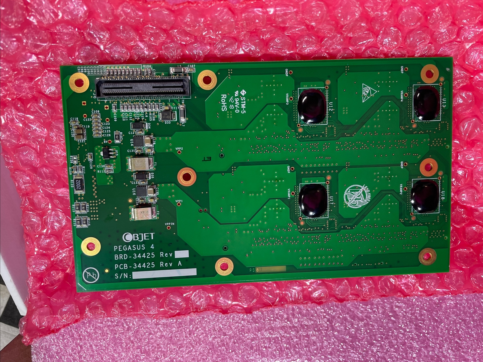 Stratasys BRD-34425-R, BRD34425R, PEGASUS 4 BOARD ASSY, SHIPSAMEDAY
