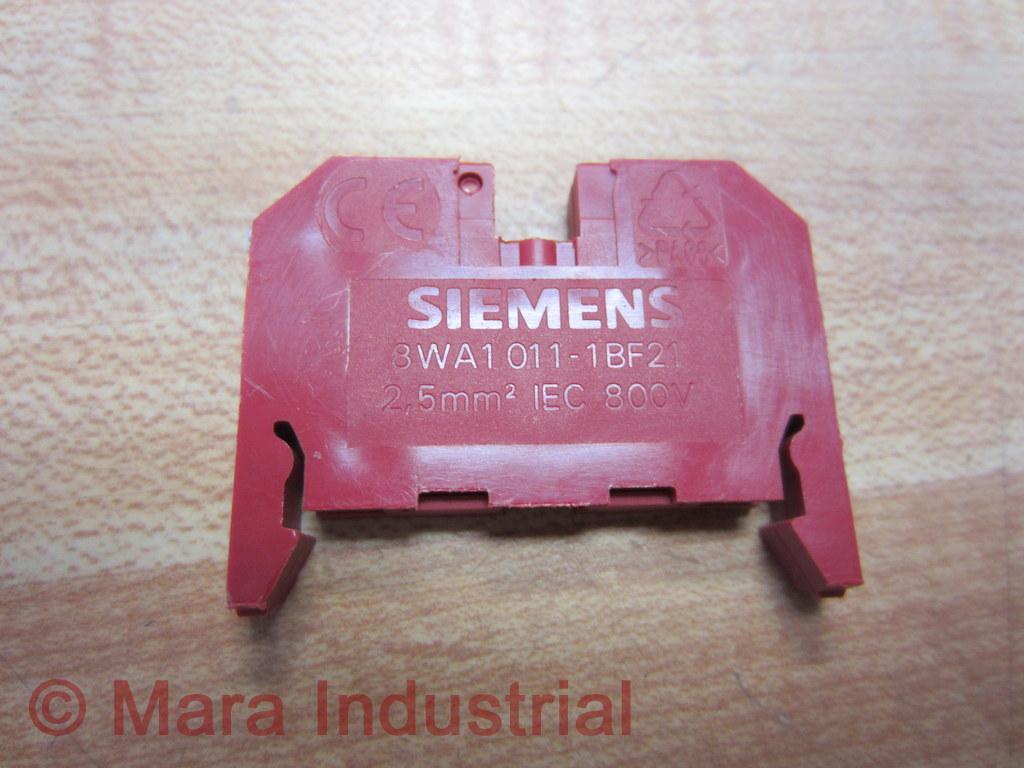Siemens 8WA1-011-1BF21 Terminal Block 8WA10111BF21 Red (Pack of 36)