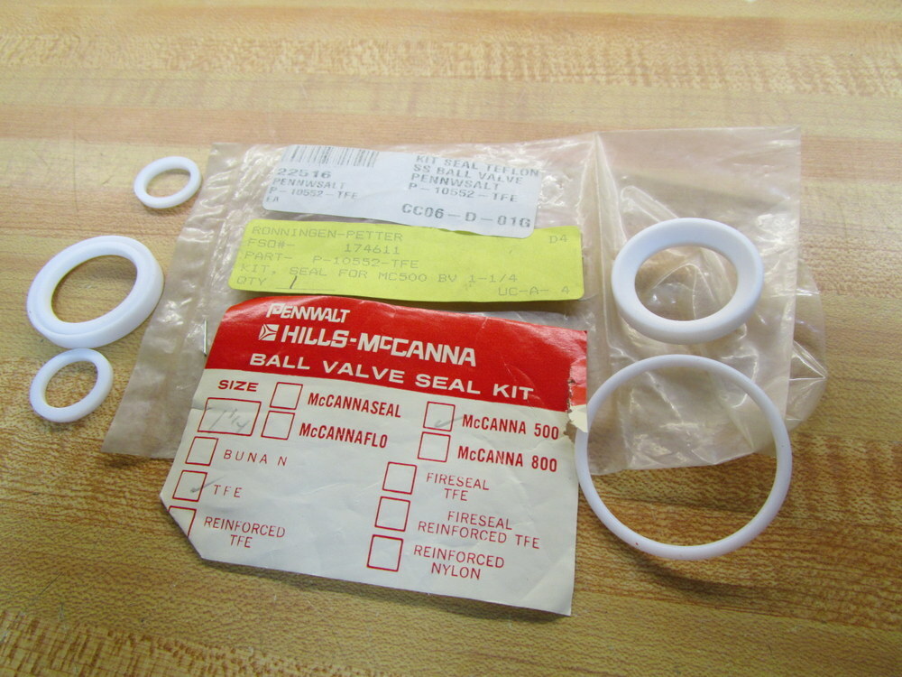 Hills McCanna P-10552-TFE Seal Kit P10552TFE