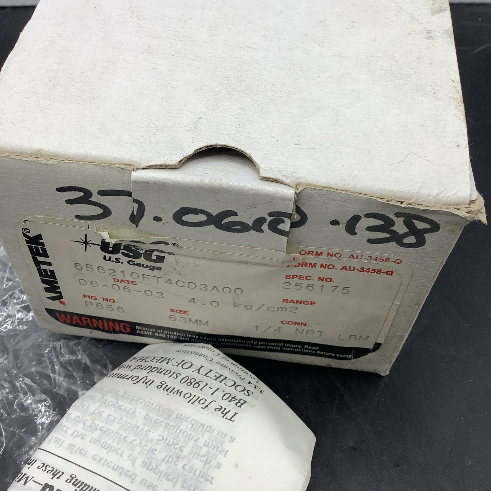 Ametek USG P656 Pressure Gauge