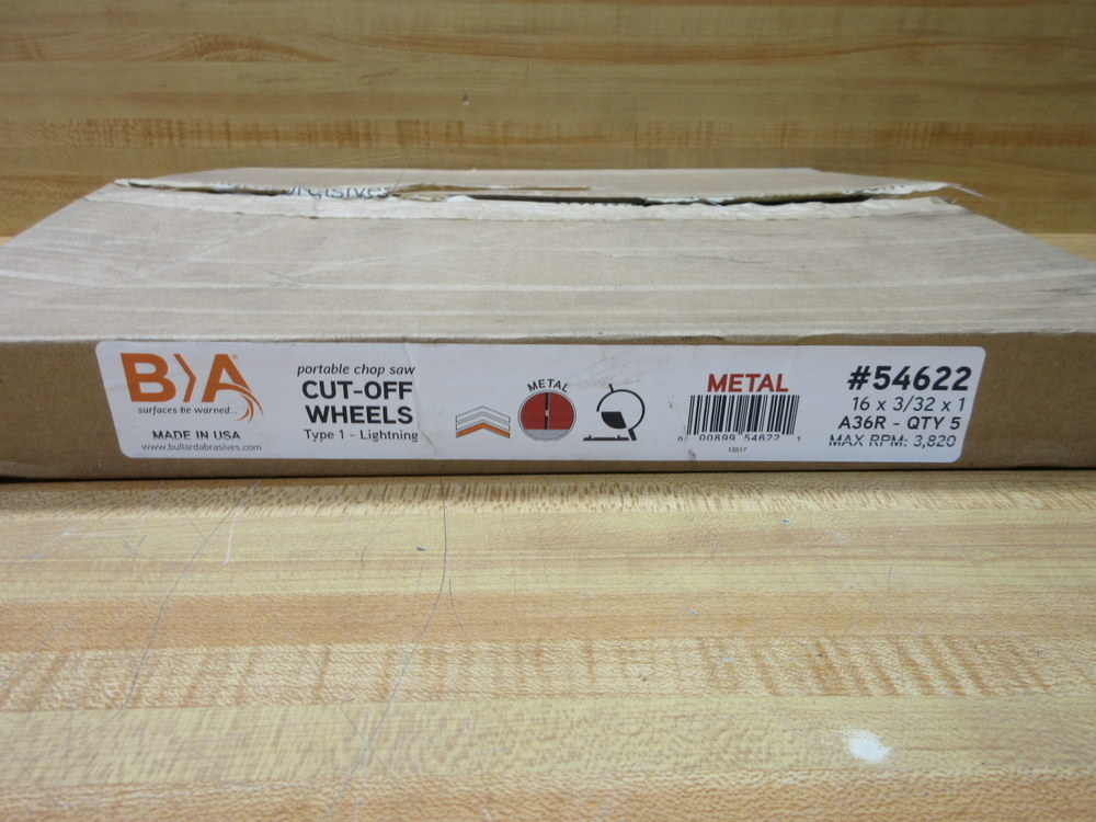 Bullard Abrasives 54622 BA Cut-Off Wheel A36R (Pack of 15)