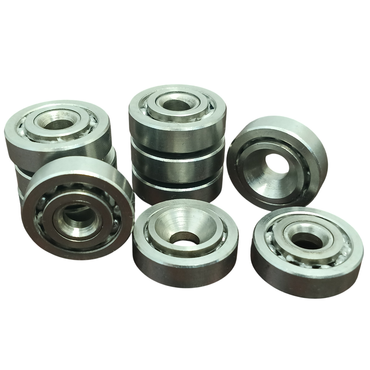 OCS Parts 20-Pack Flat Ball Bearing Rollers 29/32″ OD – 1/4″ Bearing Tread Width