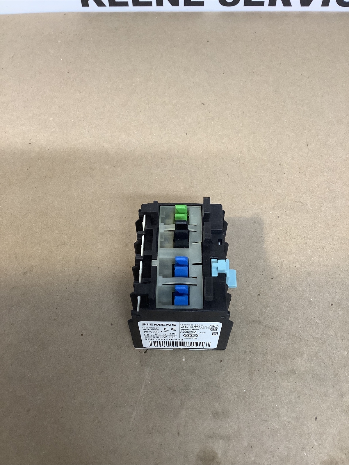 Siemens Auxiliary Switch Block 3RH1921-1FA22