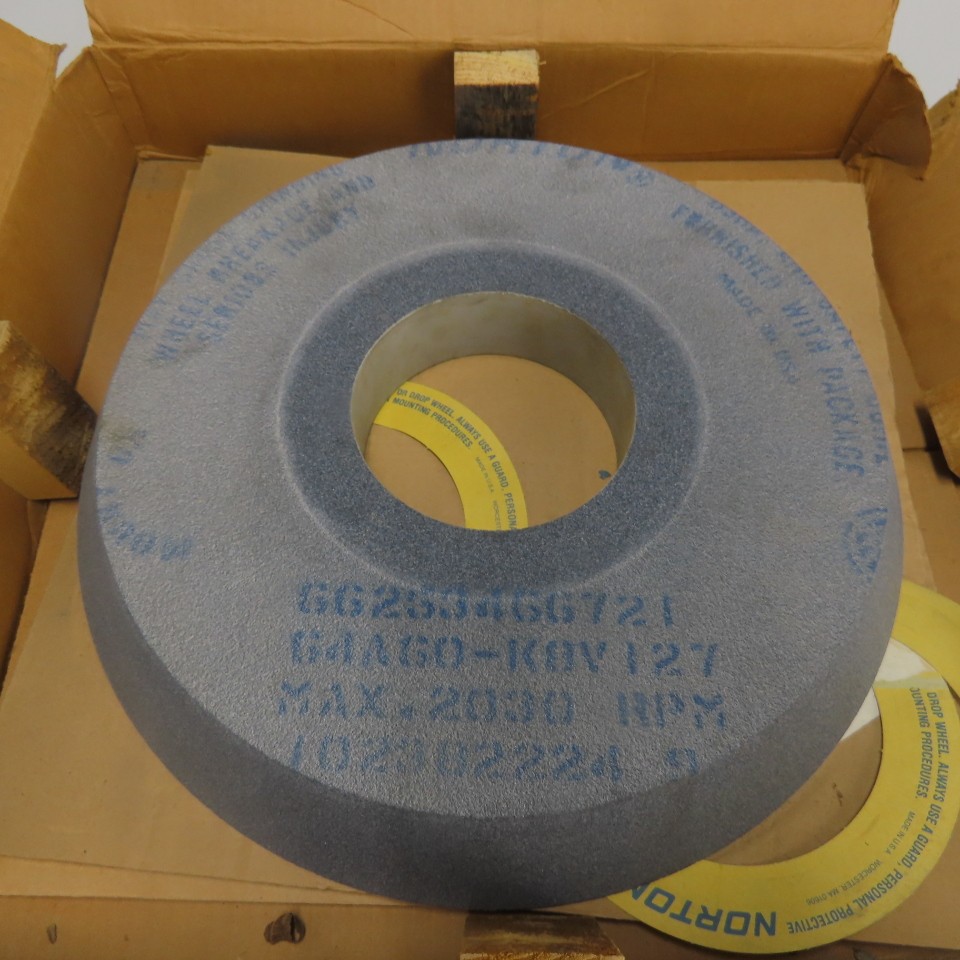 Norton G4AGO-K0V 15-7/8″ OD Abrasive Grinding Wheel 5″ Bore 2″ Thick 2030RPM