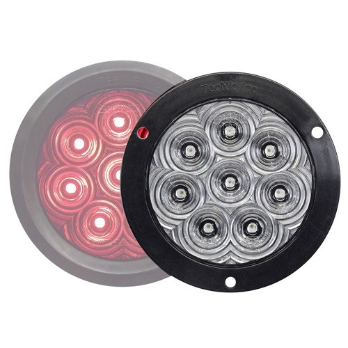 T46-WC0T-1 Hi Visibility 4″ Round Reverse Clear Lens Grommet Mount