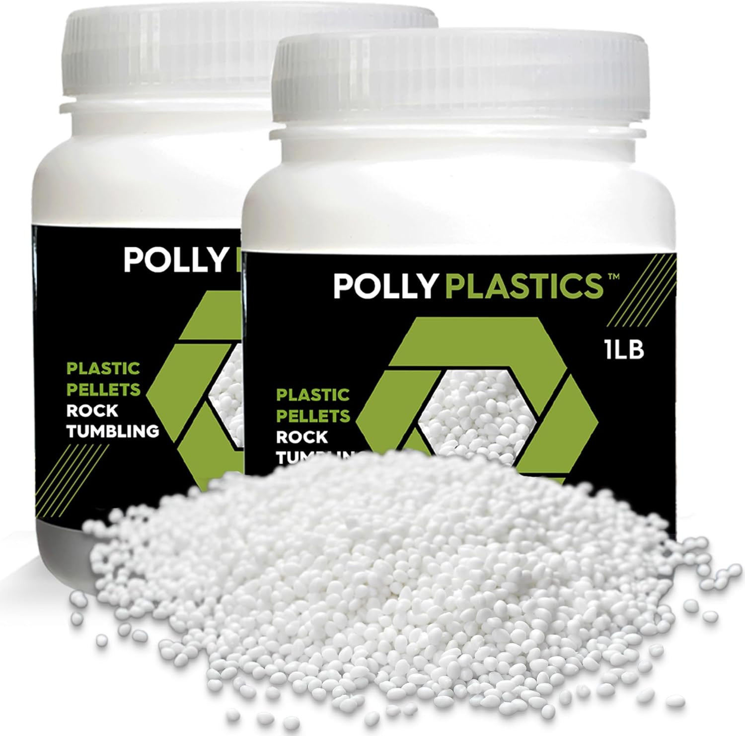 Polypropylene Plastic Poly Pellets – 2 Lb Rock Tumbling Media for Enhanced Tumbl