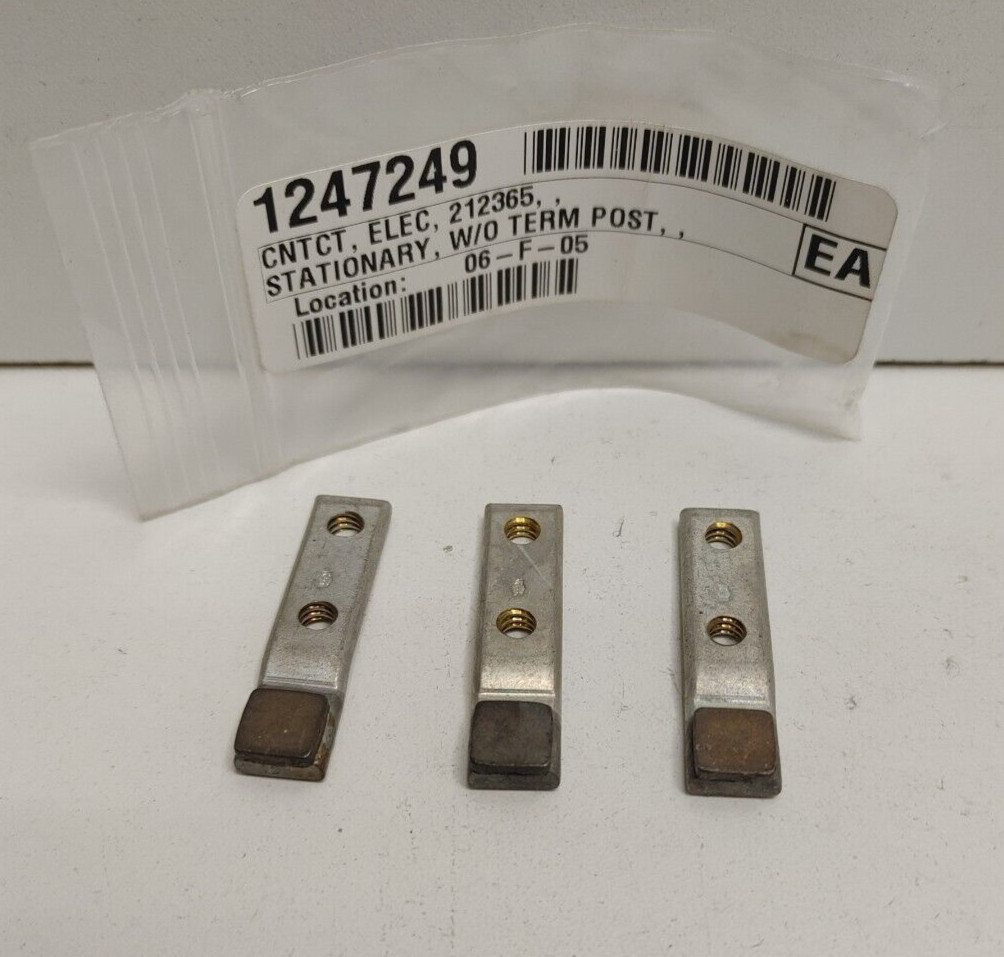 LOT OF 3 NEW OLD STOCK! CUTLER-HAMMER STATIONARY CONTACTS 212365