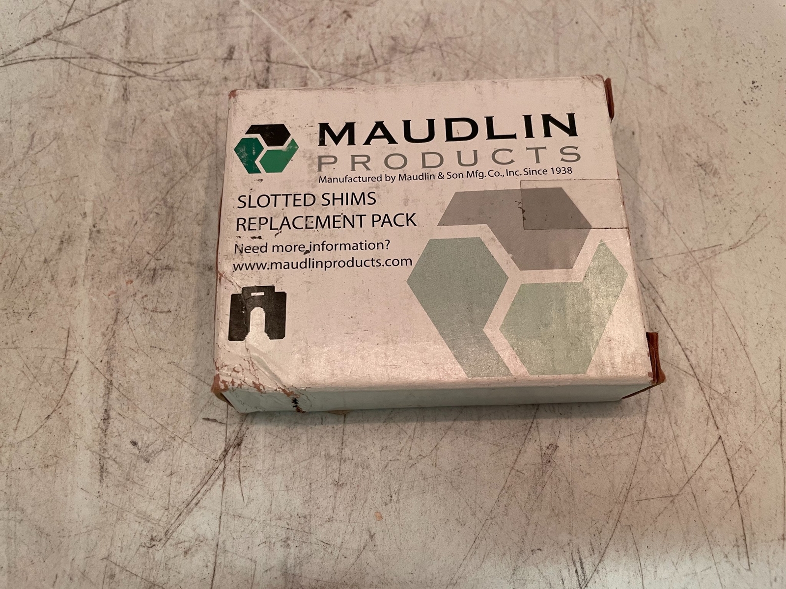 1 Lot Of 10 MAUDLIN PRODUCTS MSB075-10 Slotted Shims